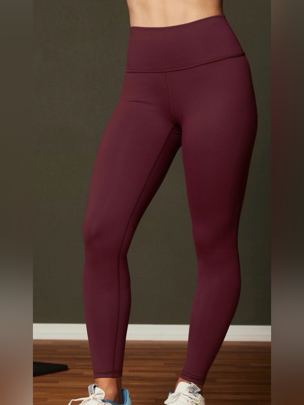 Fabletics Define Power Hold High-Waist Leggings in Merlot